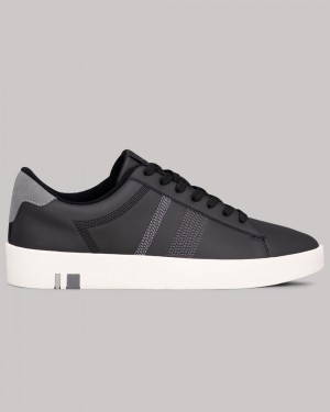 Black / White / Grey Ben Sherman Boxwell Sneakers | 9805VJWMC