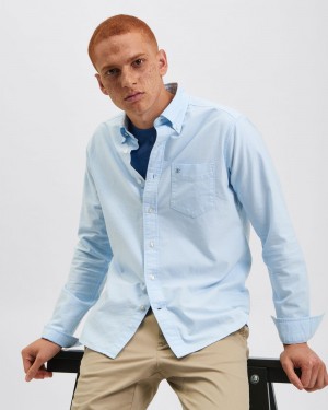 Blue Ben Sherman Brighton Oxford Organic Shirts | 0932OXDCP