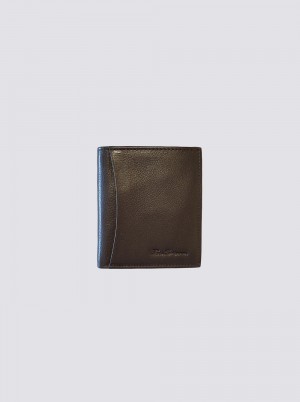 Brown Ben Sherman Arden Leather Micro Wallets | 4892NRXEQ