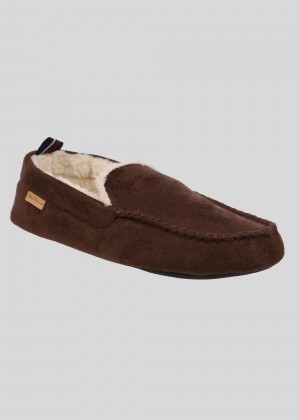 Brown Ben Sherman Casa Cartegena Moccasin Slipper | 2714CMLGA