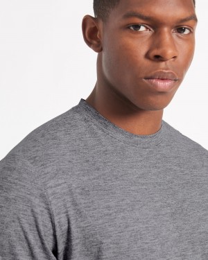 Grey Ben Sherman Performance Stretch Marl T-Shirt | 0927VIXRP