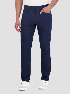 Navy Ben Sherman 4Way Stretch Tech Regular Pants | 6492RXEBV