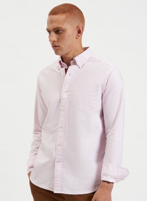 Pink Ben Sherman Brighton Oxford Organic Shirts | 7635QLNMT