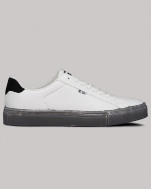 White / Black Ben Sherman Crowley Sneakers | 0576SEFWM