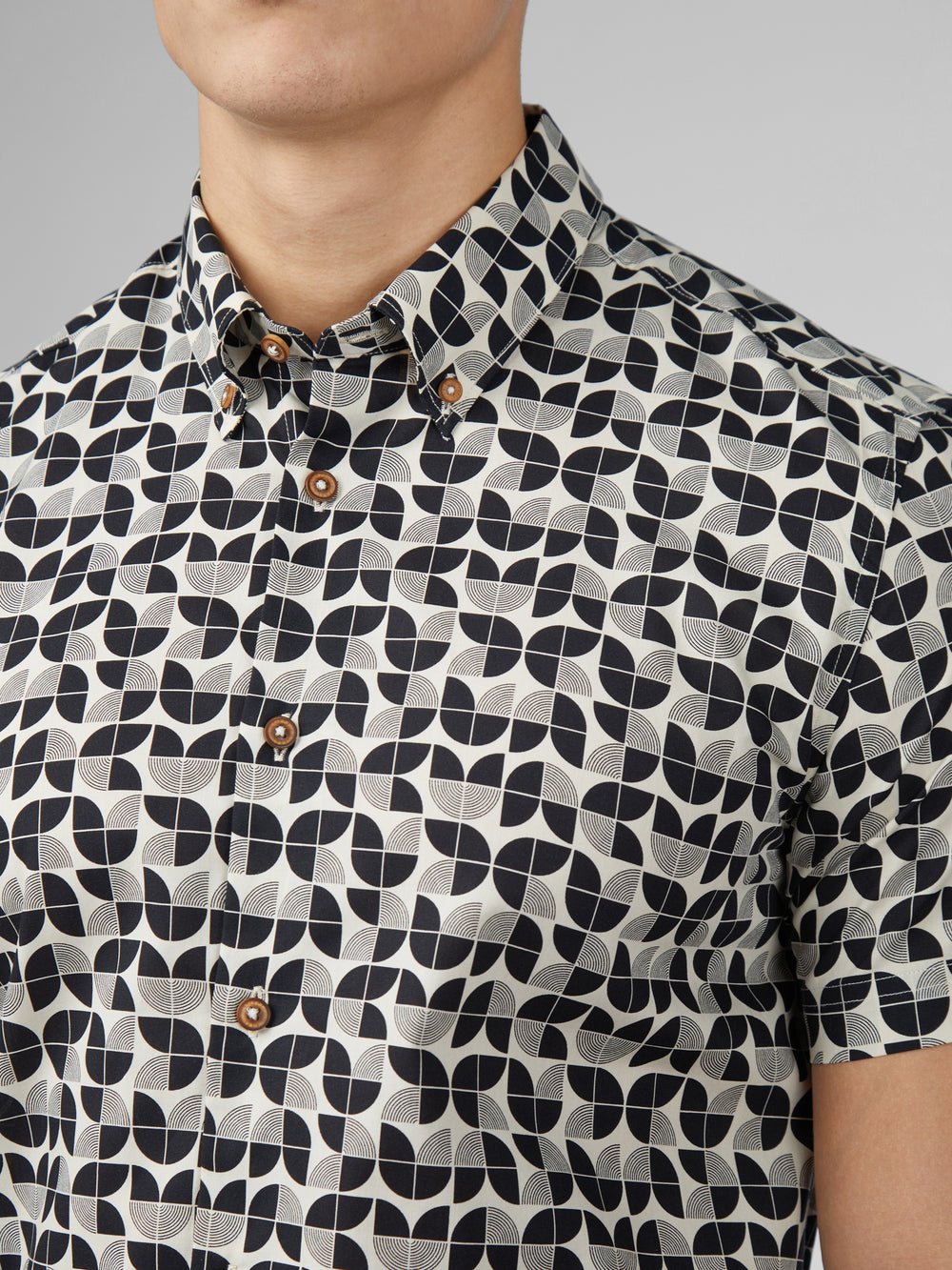 Black Ben Sherman Linear Shirts | 5019SFJAB