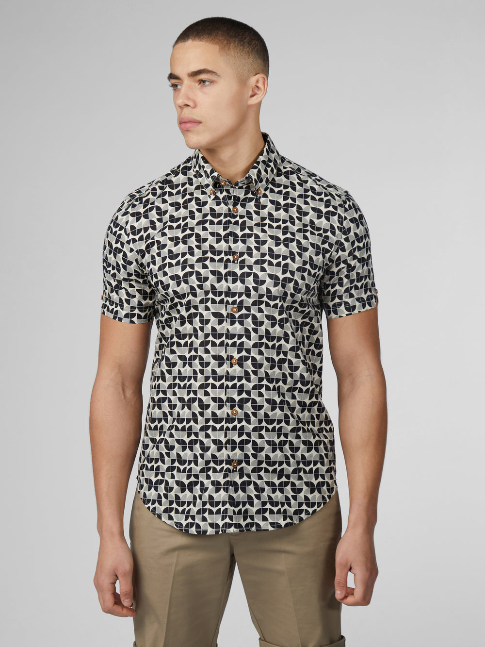 Black Ben Sherman Linear Shirts | 5019SFJAB