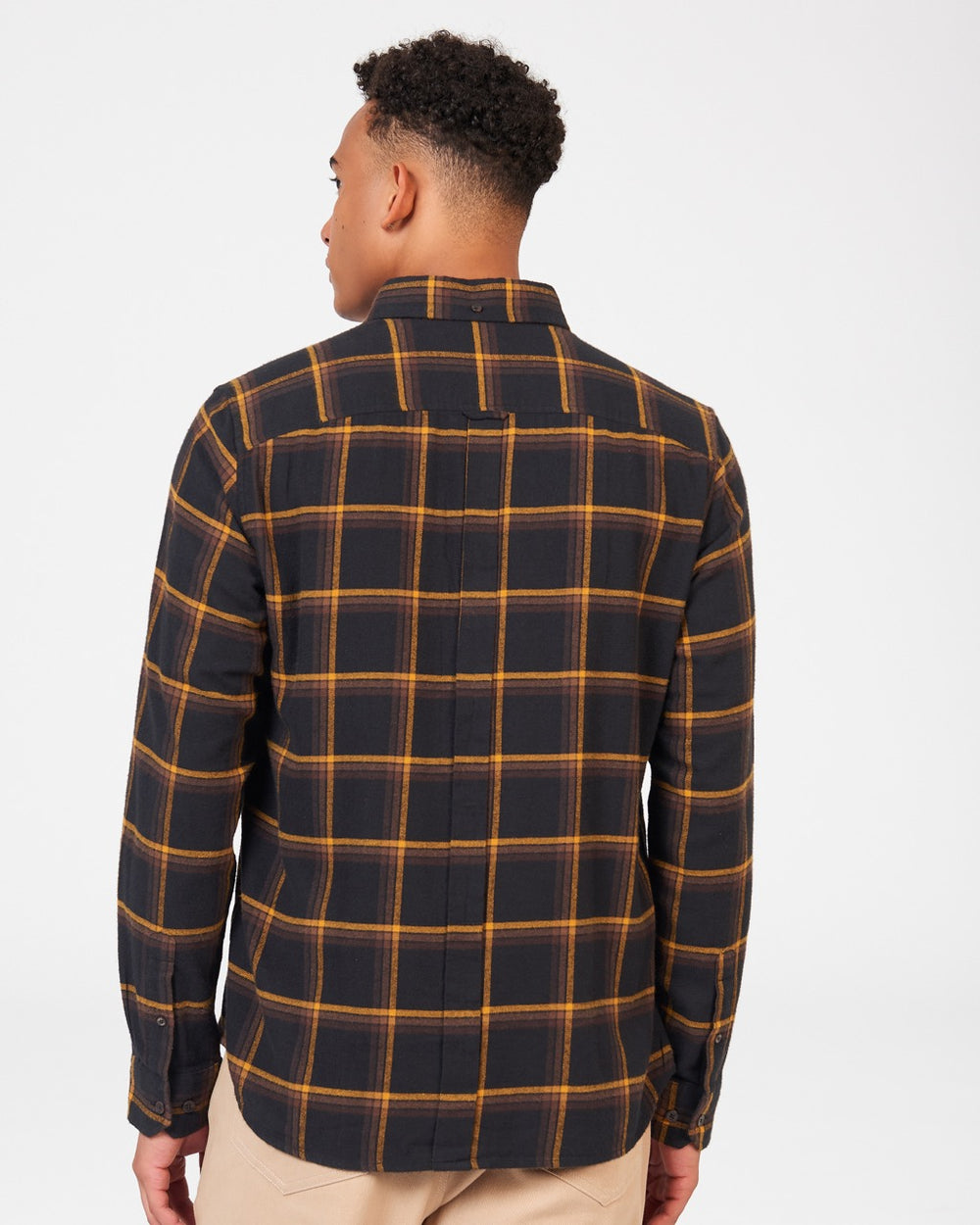 Black Ben Sherman Oversized Brushed Check Shirts | 1430SLVKG