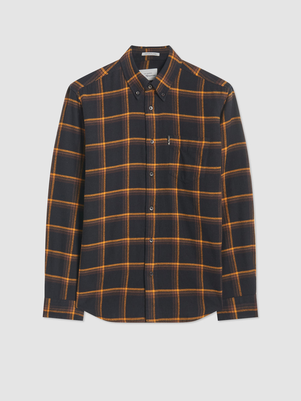 Black Ben Sherman Oversized Brushed Check Shirts | 1430SLVKG