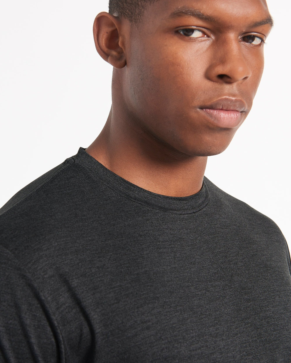 Black Ben Sherman Performance Stretch Marl T-Shirt | 9574AXCGS