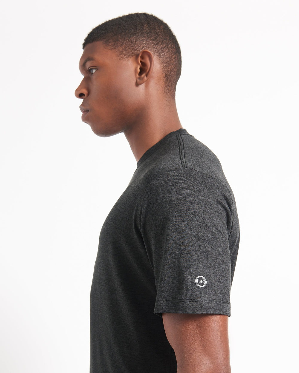 Black Ben Sherman Performance Stretch Marl T-Shirt | 9574AXCGS