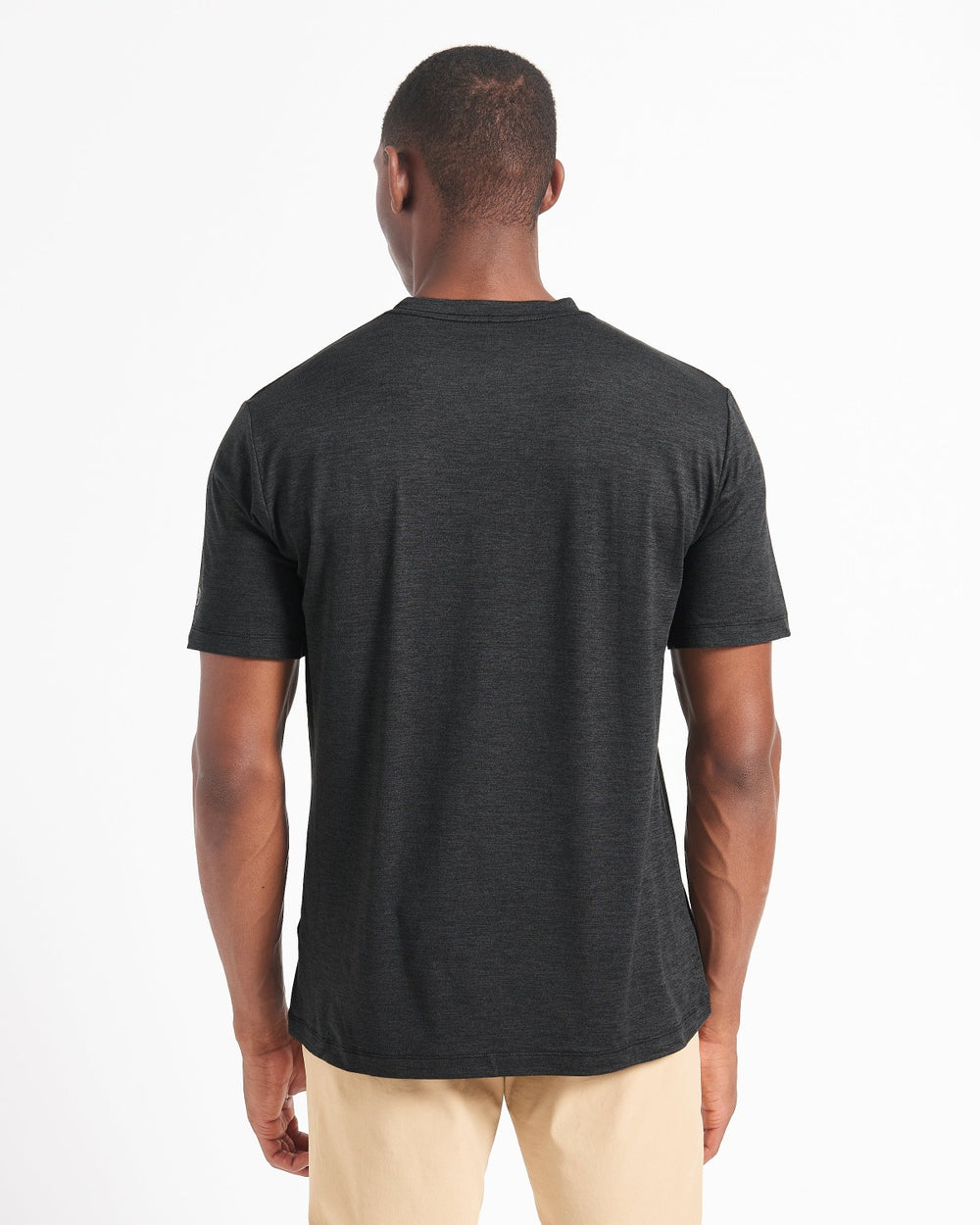 Black Ben Sherman Performance Stretch Marl T-Shirt | 9574AXCGS