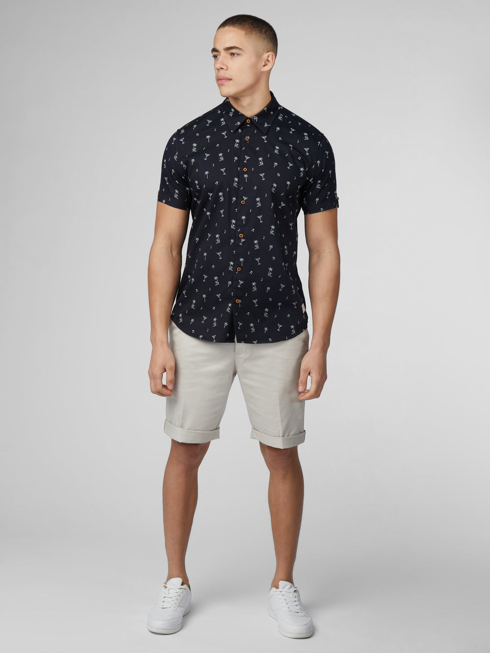 Black Ben Sherman Scattered Shirts | 3869QKDHR