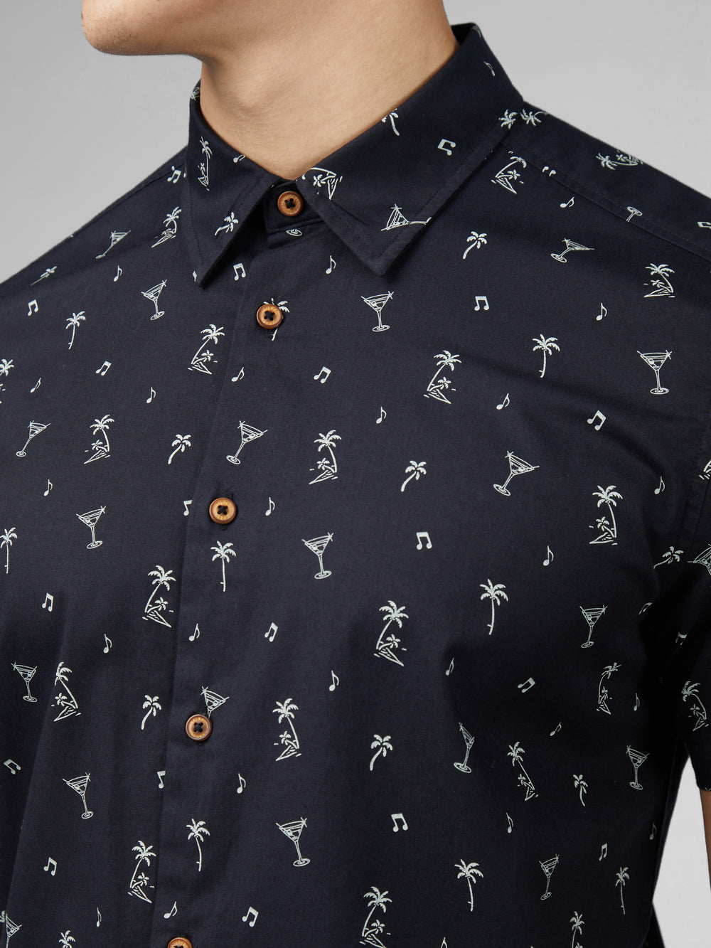 Black Ben Sherman Scattered Shirts | 3869QKDHR