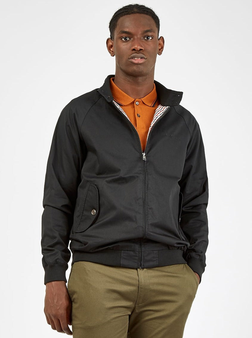 Black Ben Sherman Signature Harrington Jackets | 0592RPBGN