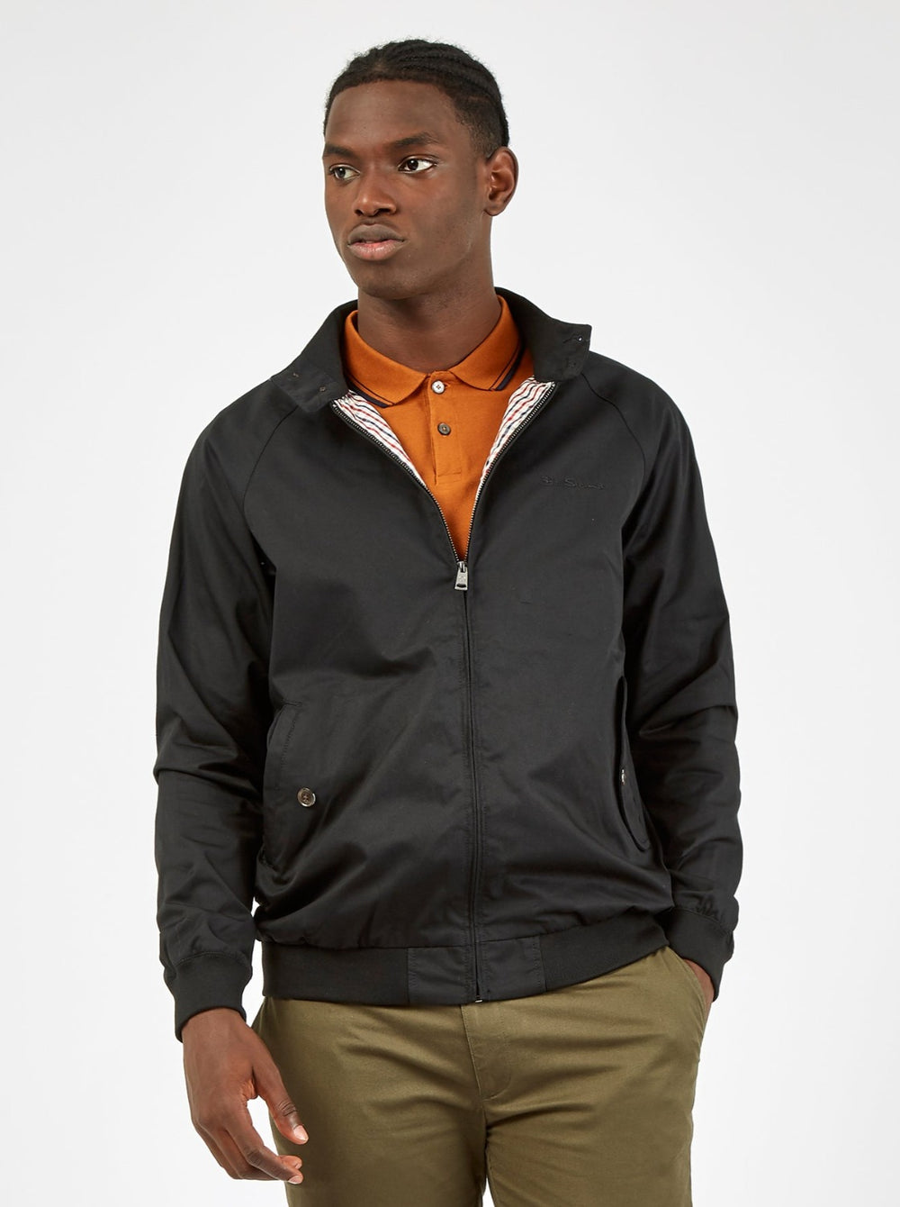 Black Ben Sherman Signature Harrington Jackets | 0592RPBGN