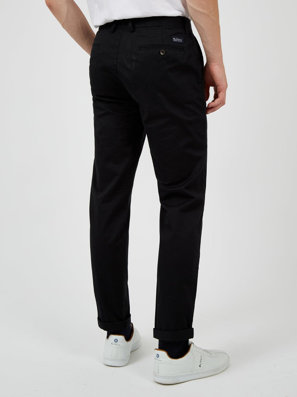 Black Ben Sherman Signature Slim Stretch Chino Pants | 0978ZJHPN