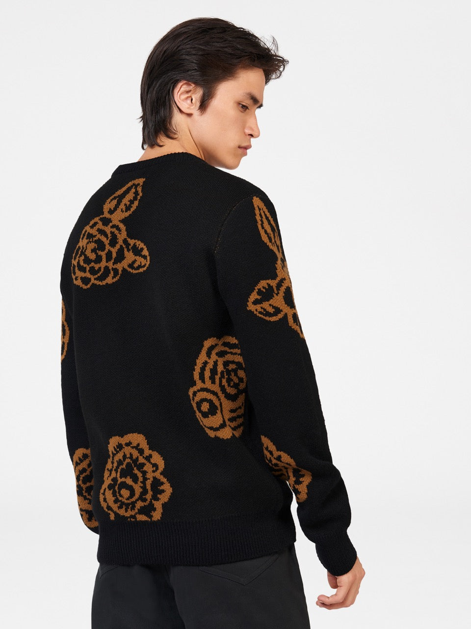 Black Ben Sherman Winter Floral Knitwear | 6748ZRYCS