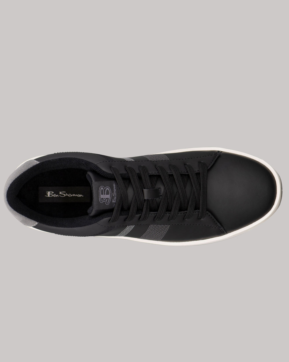 Black / White / Grey Ben Sherman Boxwell Sneakers | 9805VJWMC