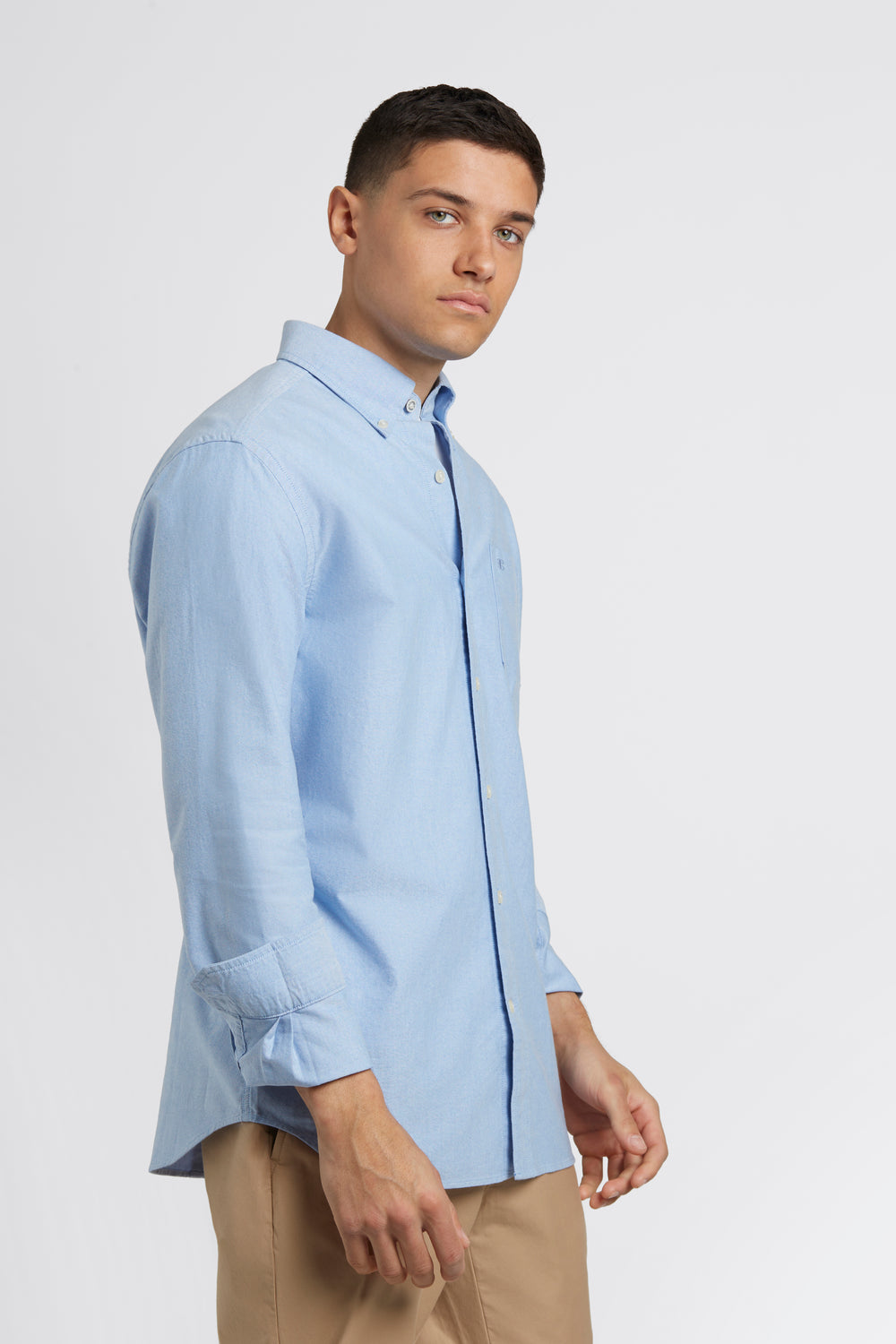 Blue Ben Sherman Brighton Oxford Organic Shirts | 6092EQNTP