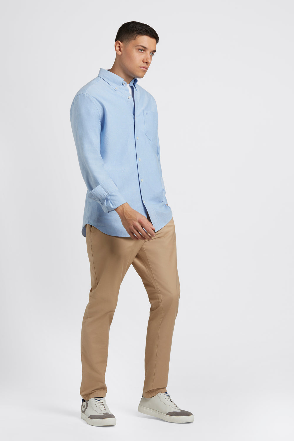 Blue Ben Sherman Brighton Oxford Organic Shirts | 6092EQNTP