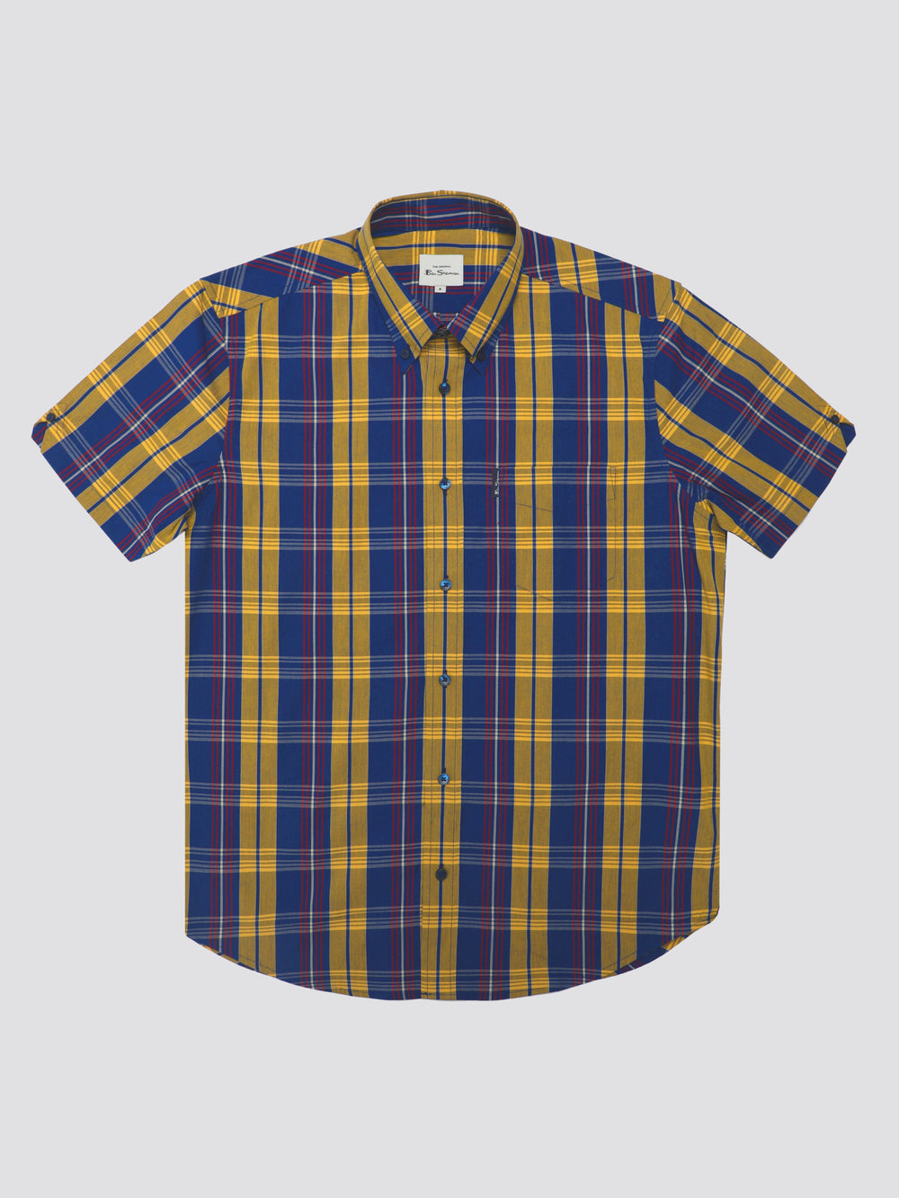 Blue Ben Sherman Signature Irregular Check Shirts | 7658LTNCY