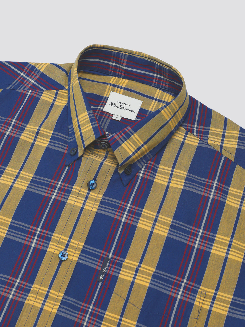 Blue Ben Sherman Signature Irregular Check Shirts | 7658LTNCY