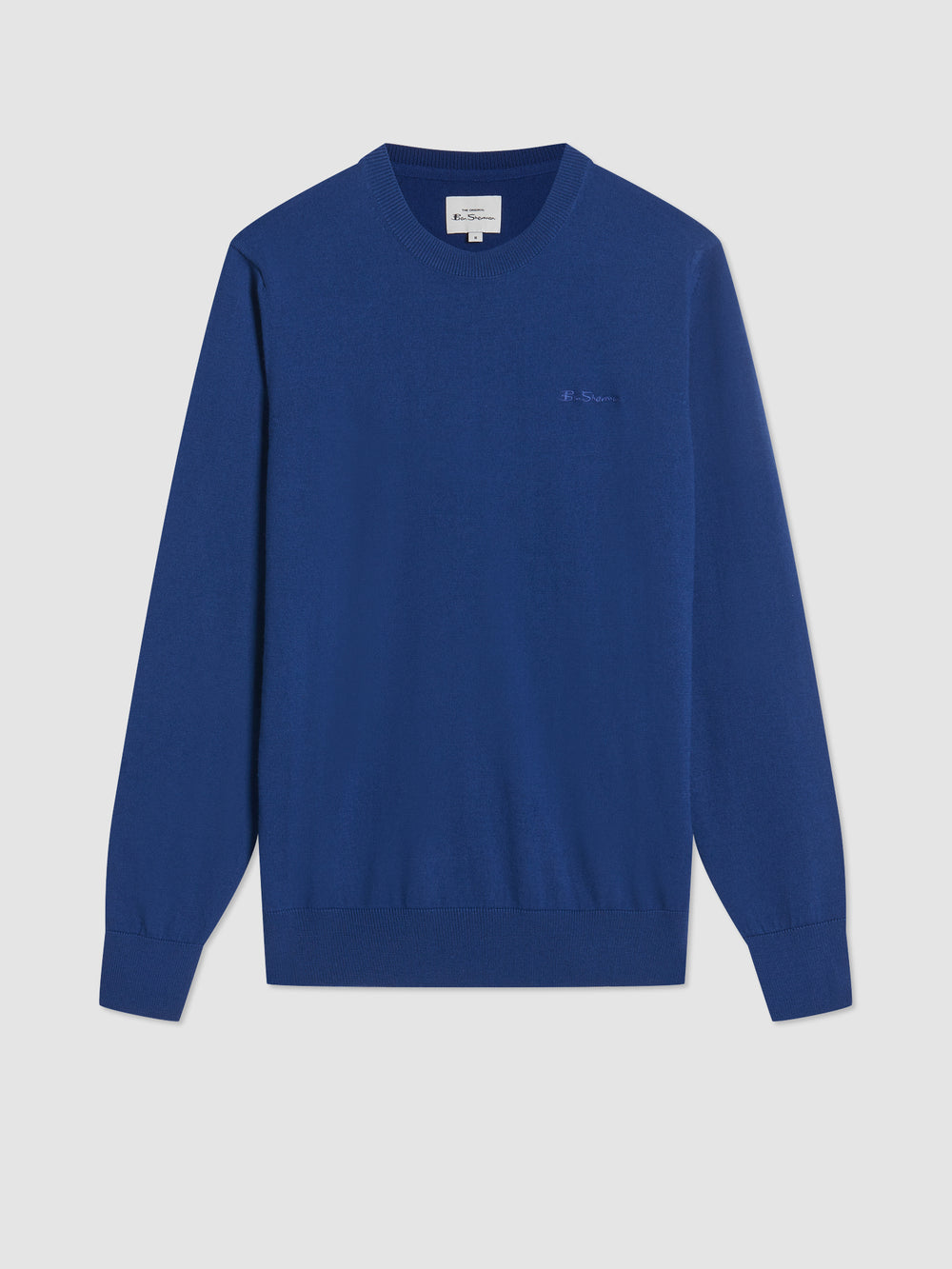 Blue Ben Sherman Signature Merino Crewneck Knitwear | 7041LUQYH