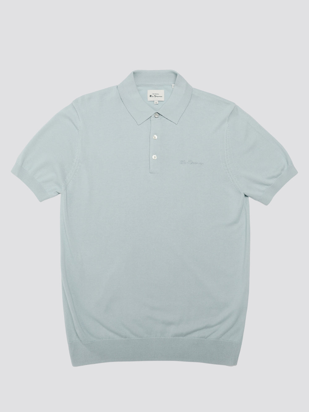 Blue Ben Sherman Signature Short Sleeve Polo Knitwear | 0936STZBF