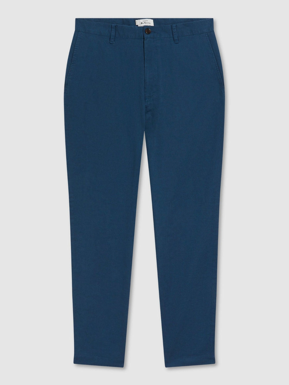 Blue Ben Sherman Signature Slim Taper Linen Pants | 0296LBYTO