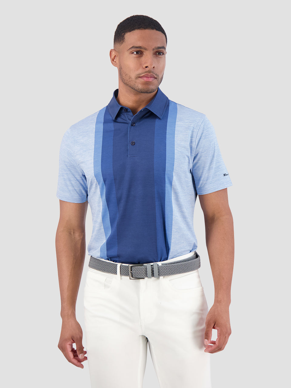 Blue Ben Sherman Vertical Stripes Polo Shirts | 2135ACVRT