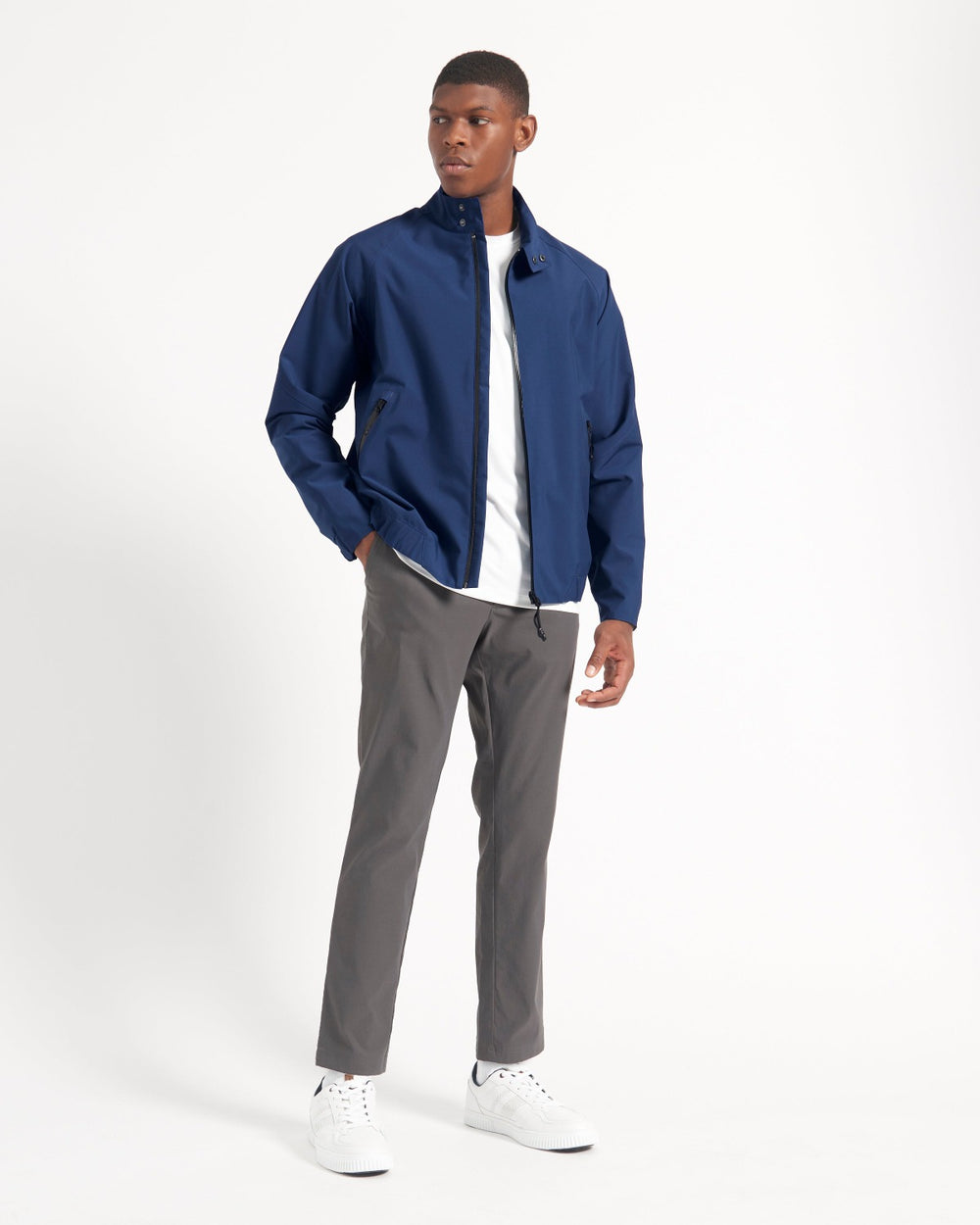 Blue Ben Sherman Waterproof Harrington Jackets | 5293QWESD