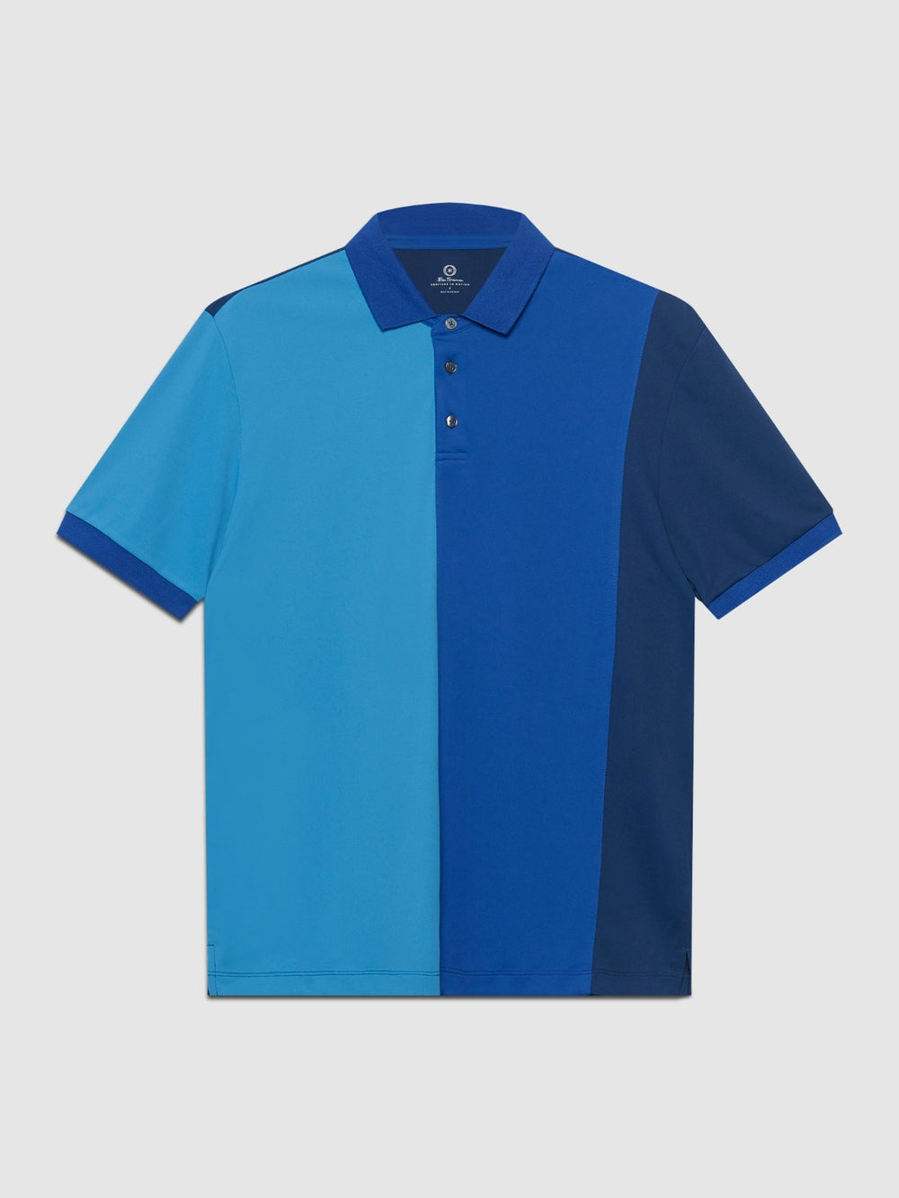 Blue / Royal Ben Sherman 360 Motion Stretch Colorblock Polo Shirts | 7149CDPXM