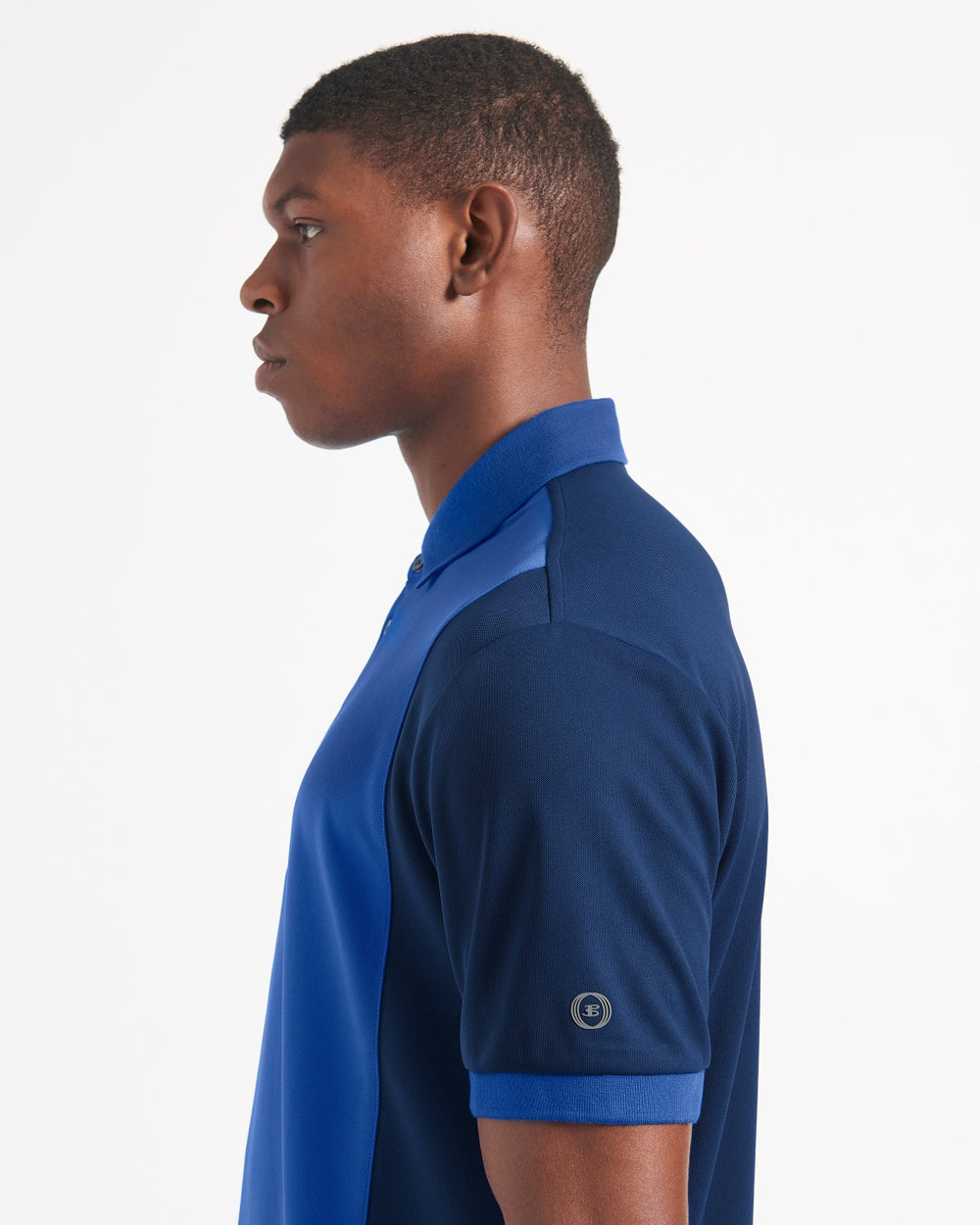 Blue / Royal Ben Sherman 360 Motion Stretch Colorblock Polo Shirts | 7149CDPXM