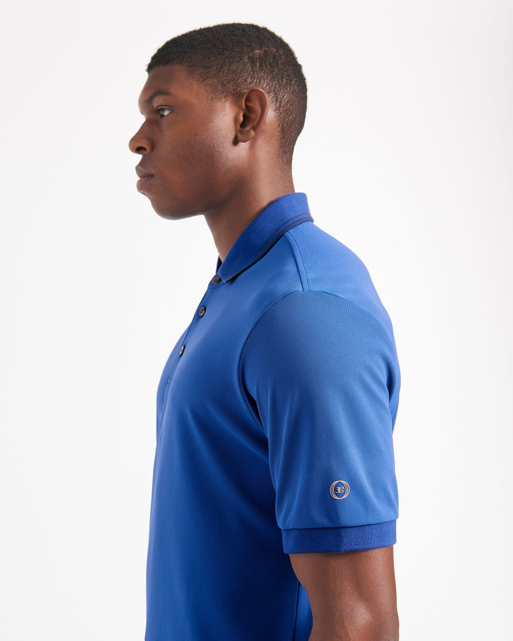 Blue / Royal Ben Sherman 360 Motion Stretch Polo Shirts | 3216DUSCO