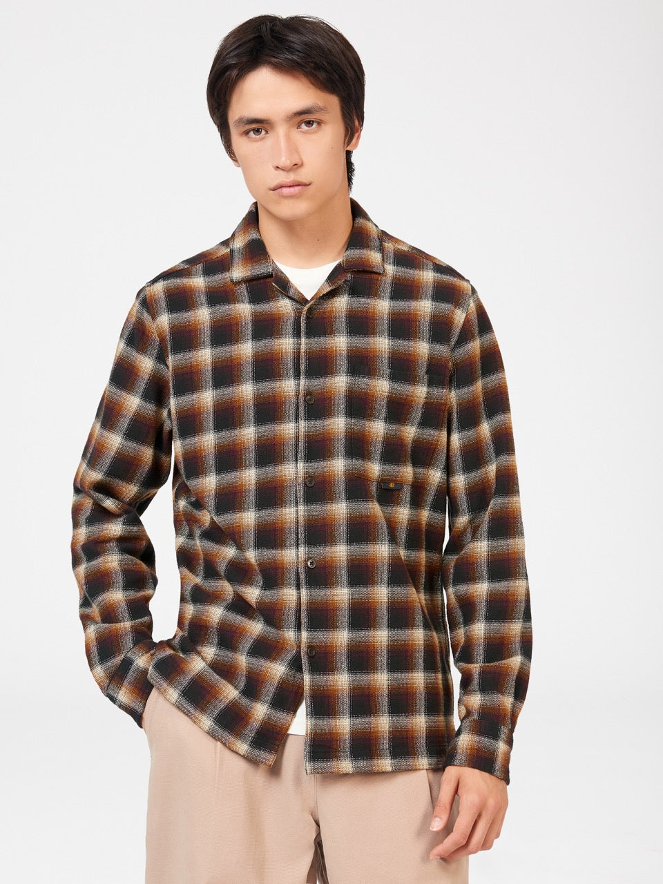 Brown Ben Sherman B by Ben Sherman Ombre Check Shirts | 7529JBCUW