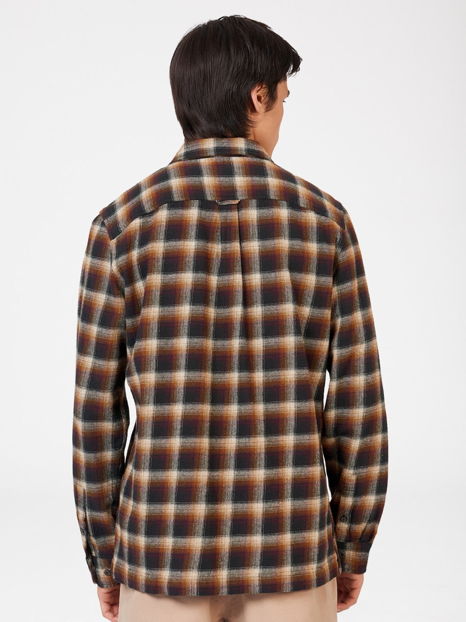 Brown Ben Sherman B by Ben Sherman Ombre Check Shirts | 7529JBCUW