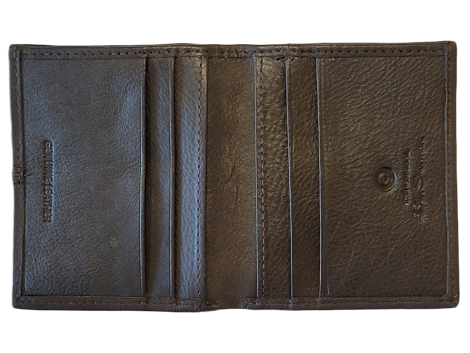 Brown Ben Sherman Coles Leather Micro Wallets | 4318AXQWU