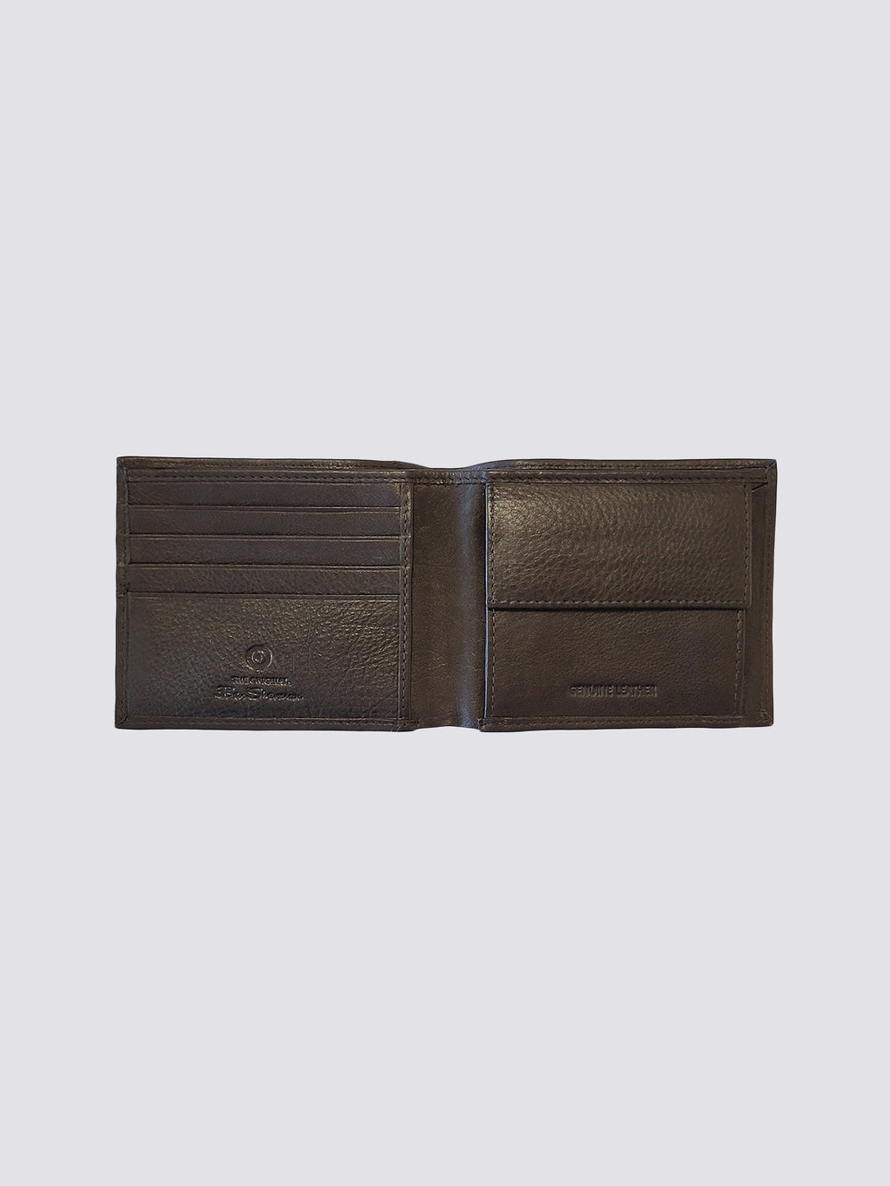 Brown Ben Sherman Cooke Bill Fold Leather Wallets | 6284DXJNY