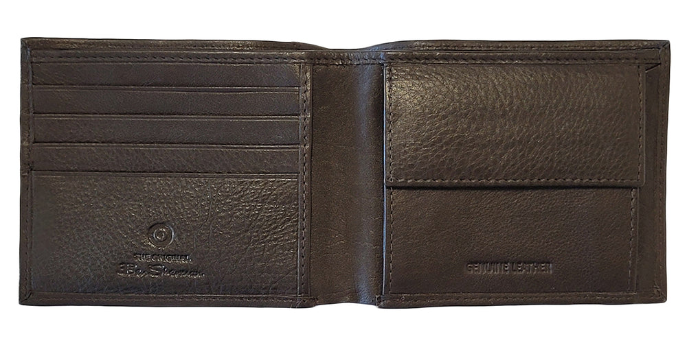 Brown Ben Sherman Cooke Bill Fold Leather Wallets | 6284DXJNY