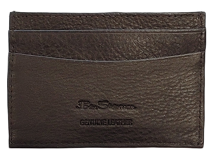 Brown Ben Sherman Koki Leather Card Holder Wallets | 2378LNBWO