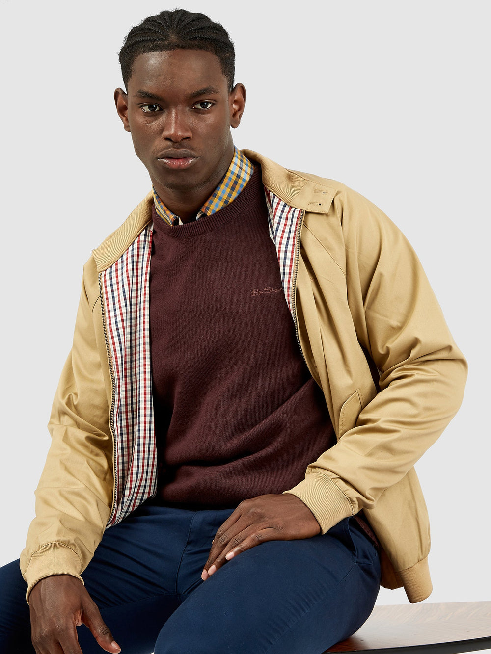 Brown Ben Sherman Signature Harrington Jackets | 4619HNLOD