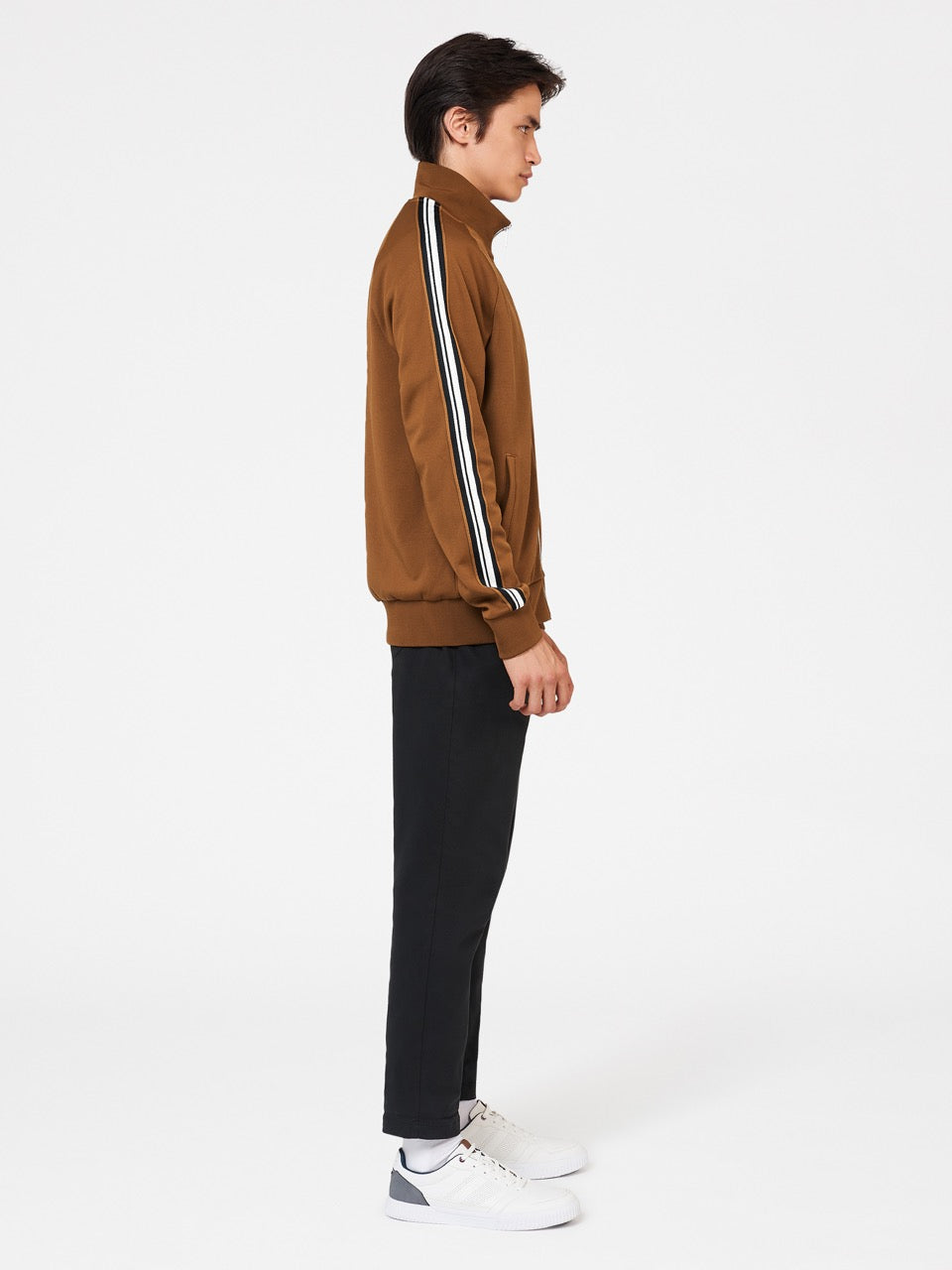 Brown Ben Sherman Signature House Taped Track Jackets | 1789YFVGD