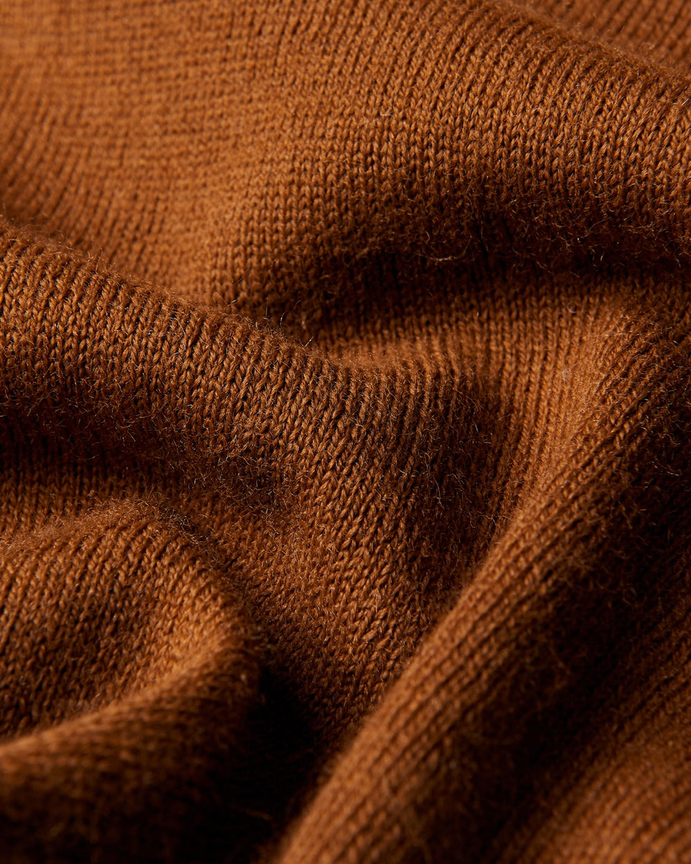 Brown Ben Sherman Tipped Merino Polo Neck Sweaters | 1694EUNKS