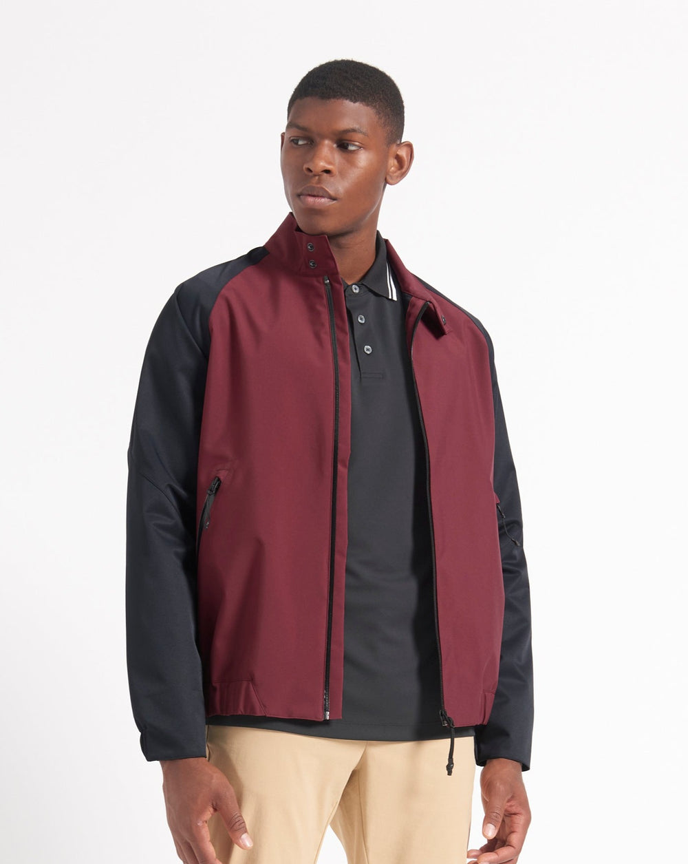 Burgundy Ben Sherman Waterproof Harrington Jackets | 5709DWYUG