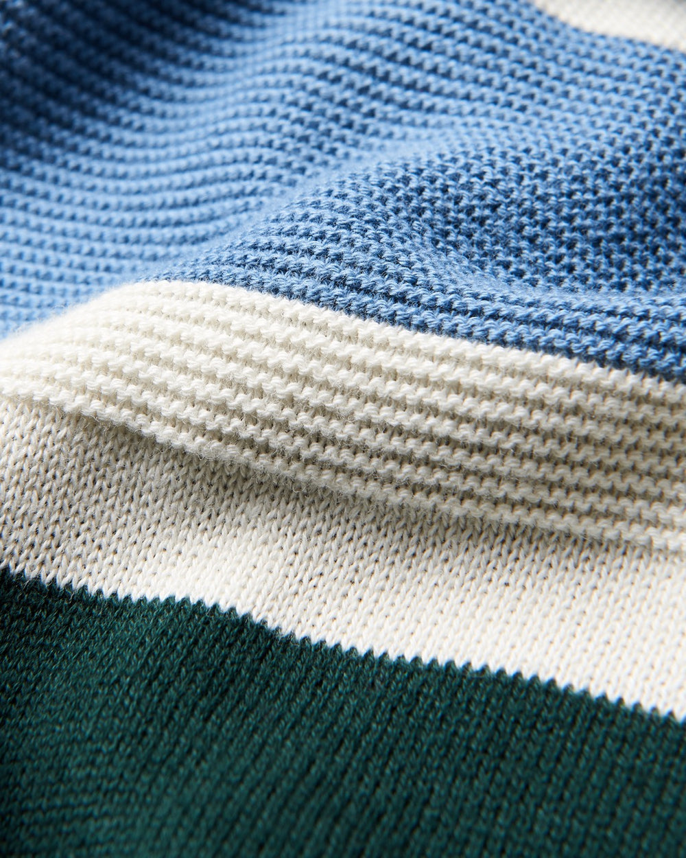 Dark Green Ben Sherman Chest Stripe Crewneck Knitwear | 5967DUSQA