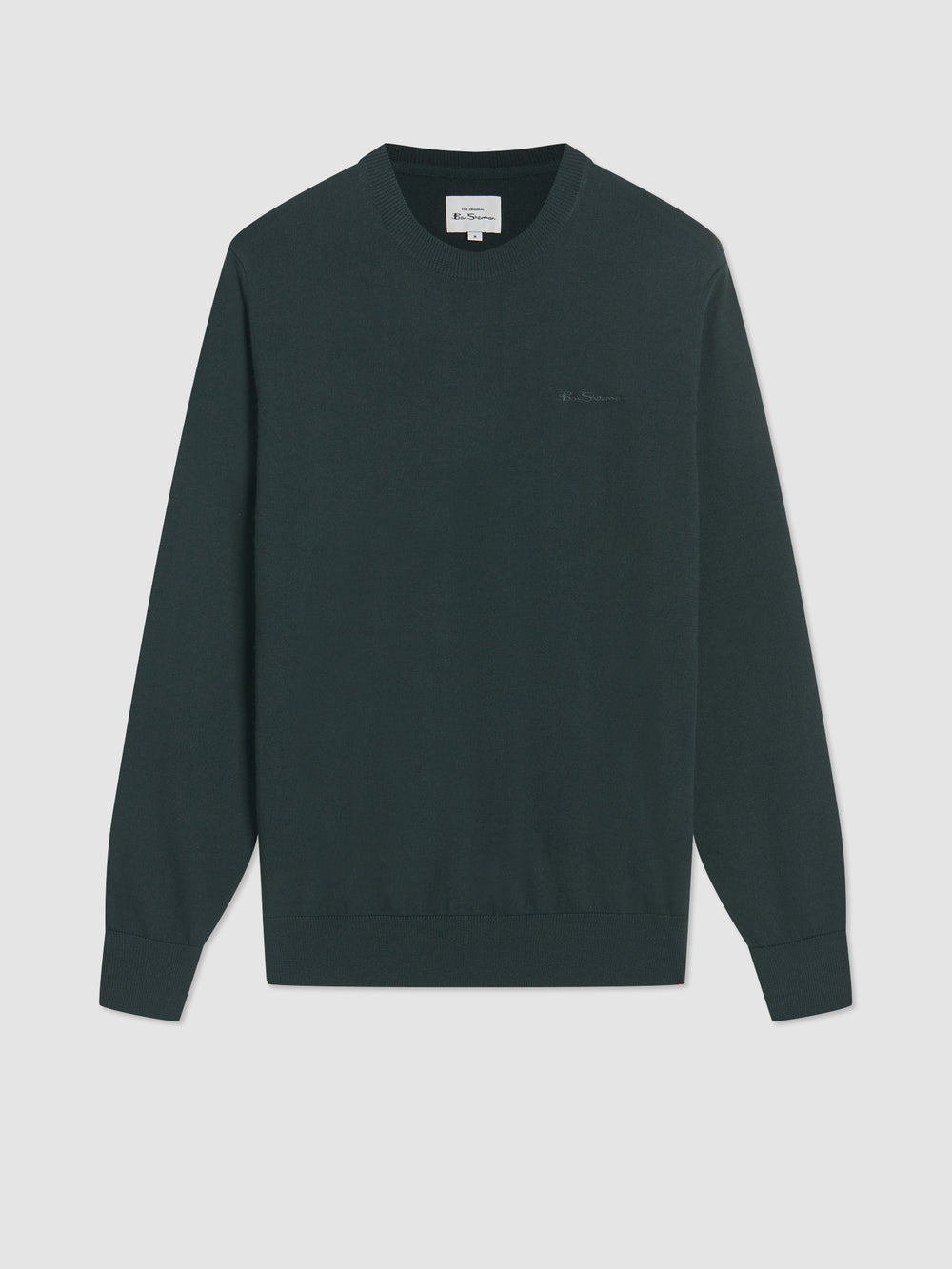 Dark Green Ben Sherman Signature Merino Crewneck Knitwear | 7435OVCKL