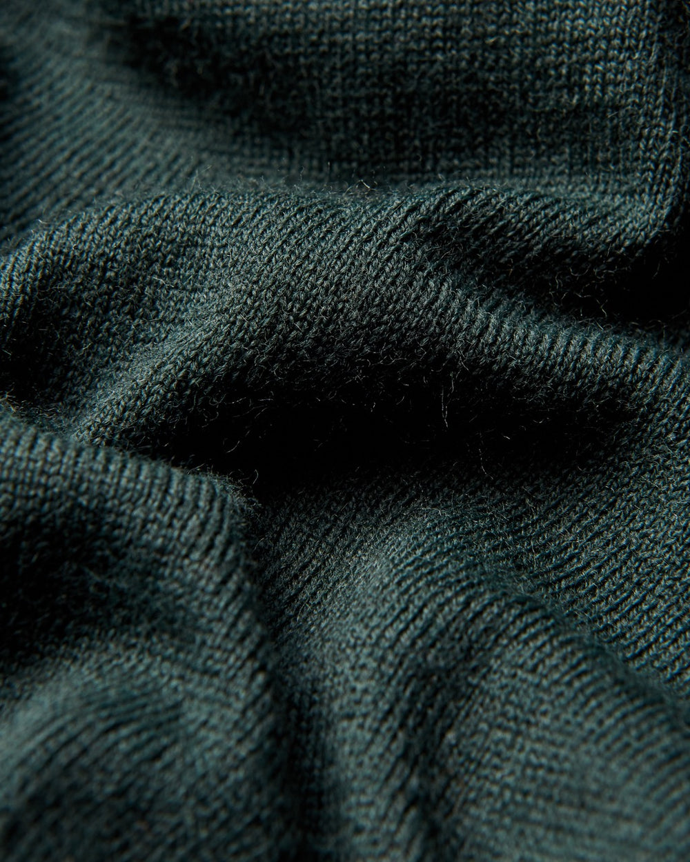 Dark Green Ben Sherman Tipped Merino Polo Neck Sweaters | 6508FLUYX