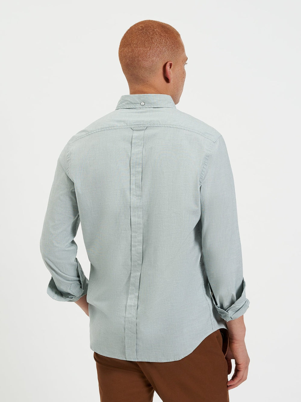 Green Ben Sherman Beatnik Wash Long-Sleeve Shirts | 9861XRTDF