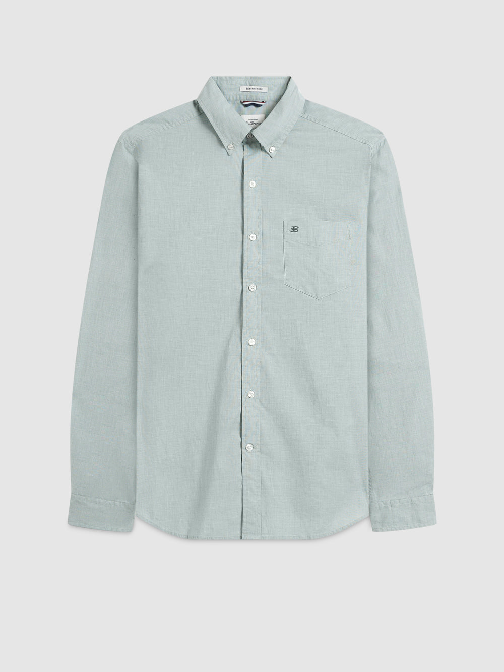 Green Ben Sherman Brighton Oxford Organic Green Shirts | 0257YMPQT