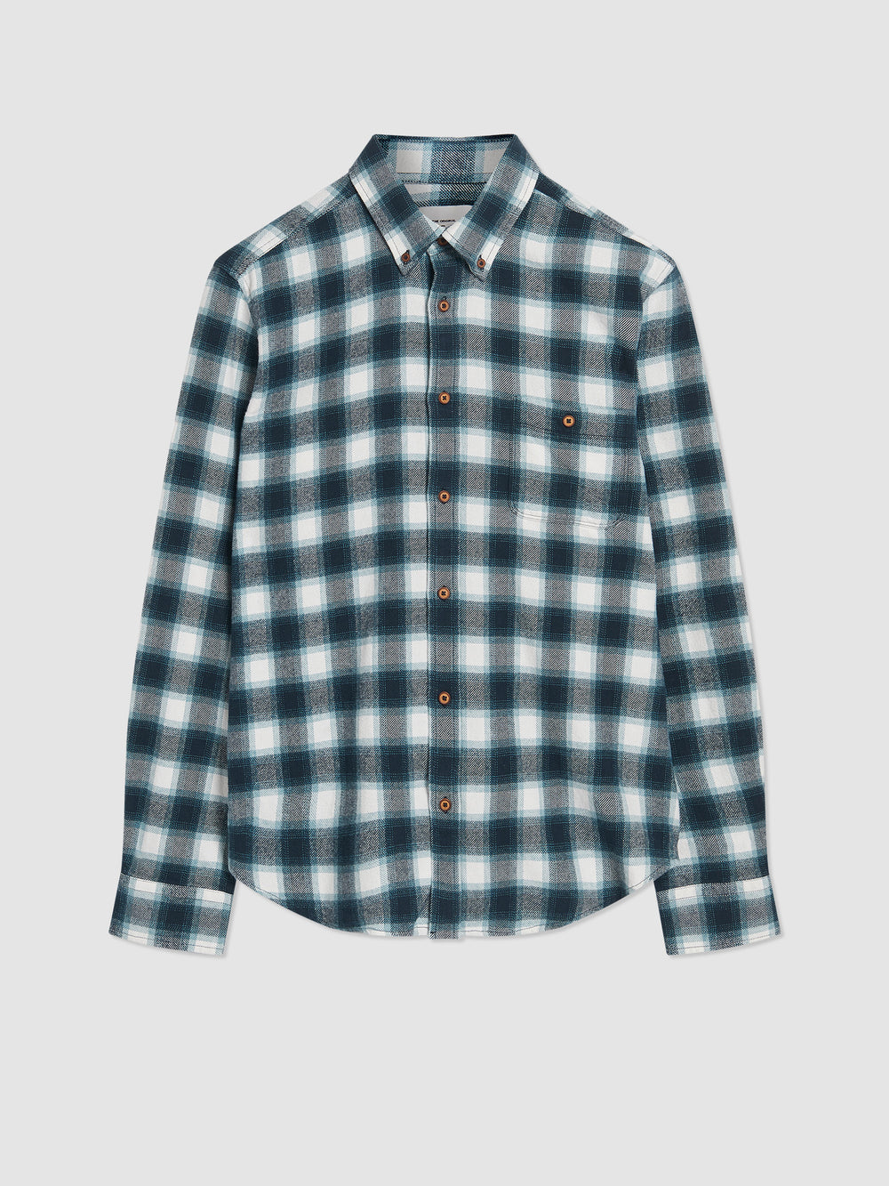 Green Ben Sherman Brushed Ombre Check Flannel Shirts | 1928MLFRQ